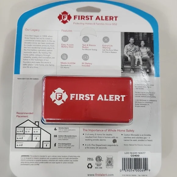 First Alert Carbon Monoxide Alarm - CO400 - Picture 2 of 2